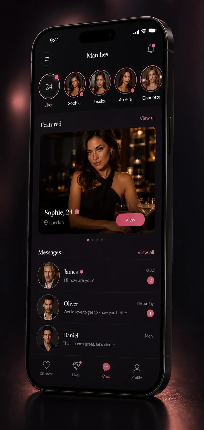 Premium Sugar Baby UK mobile app interface mockup